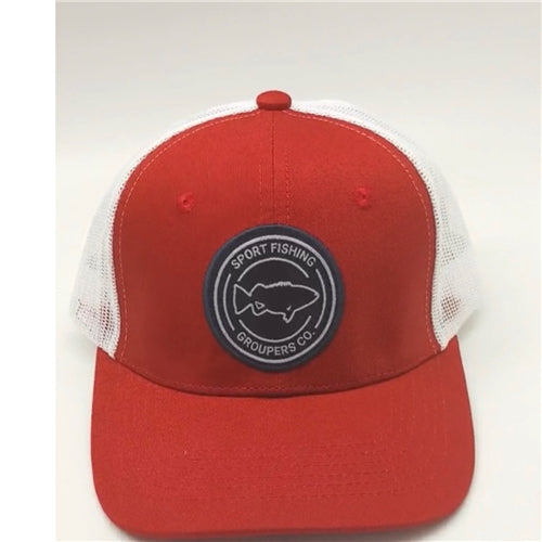 TRUCKER CAP GROUPERS ORANGE WHITE