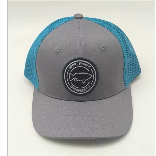 TRUCKER CAP GROUPERS  GRAY BLUE