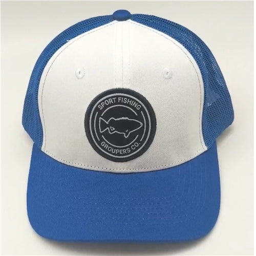 TRUCKER CAP GROUPERS Blue & White