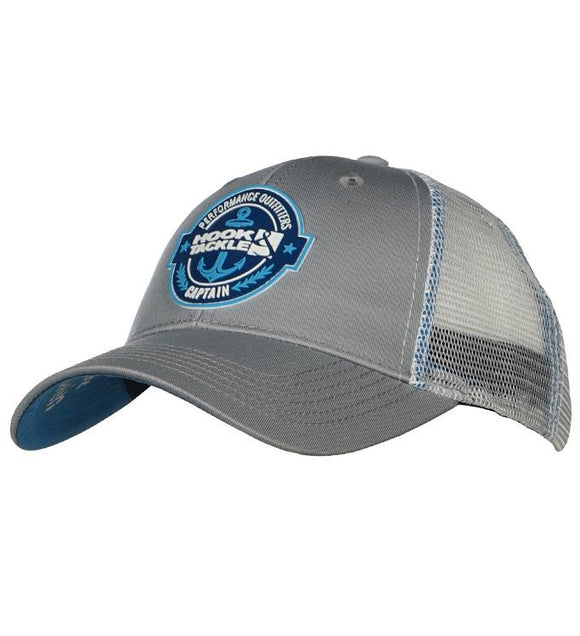 M015111 CAPATAIN TRUCKER HAT GREY