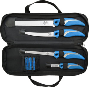 Cuda 18133 knife set with sharpener and case